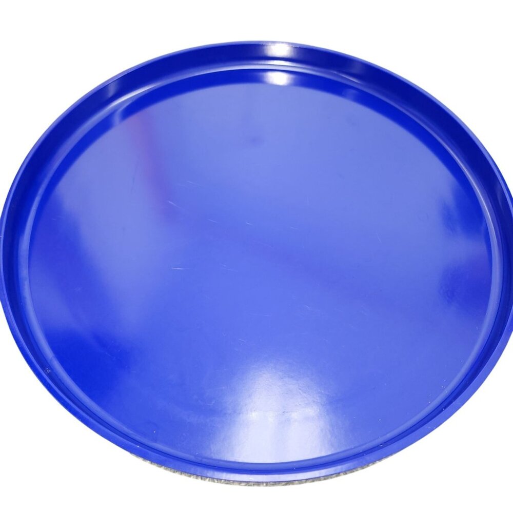 Vintage Heller Massimo Vignelli Blue Dinner Plate Melamine 9.75" MCM Stackable